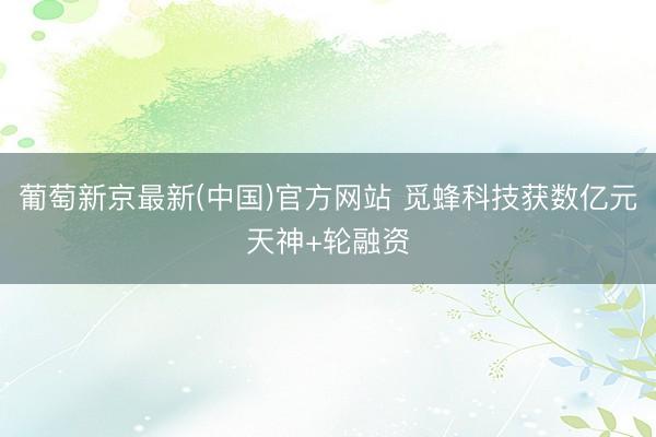葡萄新京最新(中国)官方网站 觅蜂科技获数亿元天神+轮融资